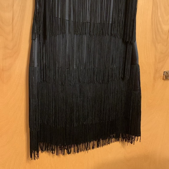 Black fringe dress for special occasion, worn once - Picture 2 of 4